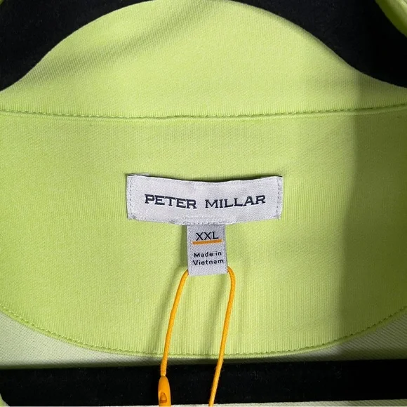 Peter Millar Crown Sport Perth Performance 1/4 Zip Men's 2XL Spritzer Golf NWT